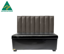  Banquette Seating - Fluted Finish Series - Black Base