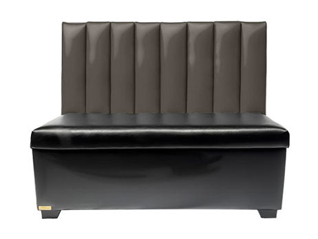 Banquette Seating - Fluted Finish Series - Black Base