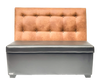 BANQUETTE SEATING - SQUARE BUTTON SERIES - BLACK BASE